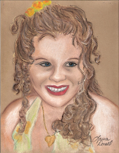 Young Lady - A Pastel Drawing