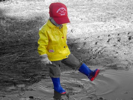 Playing in Puddle